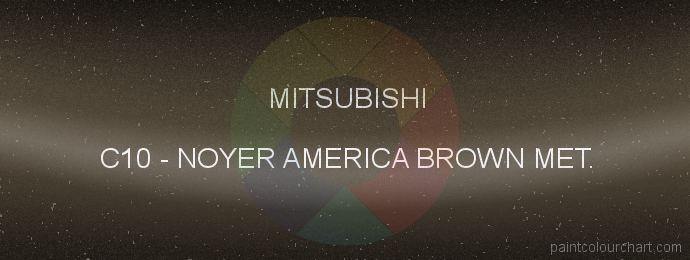Mitsubishi paint C10 Noyer America Brown Met.