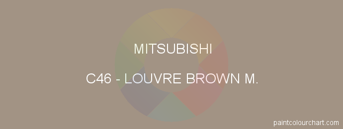 Mitsubishi paint C46 Louvre Brown M.