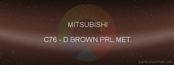 Mitsubishi paint C76 D.brown Prl.met.