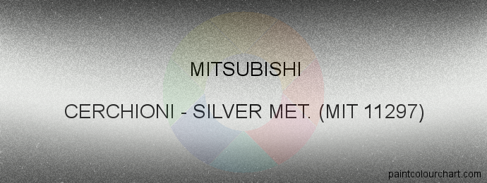 Mitsubishi paint CERCHIONI Silver Met. (mit 11297)