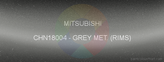 Mitsubishi paint CHN18004 Grey Met. (rims)