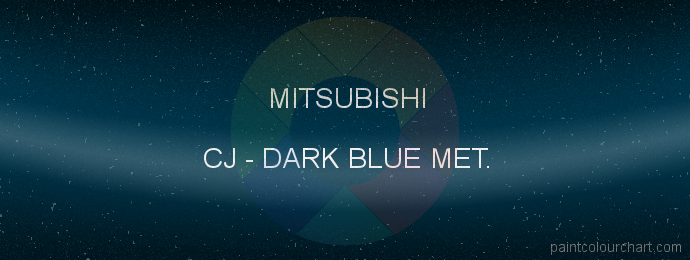 Mitsubishi paint CJ Dark Blue Met.