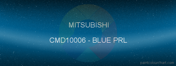 Mitsubishi paint CMD10006 Blue Prl