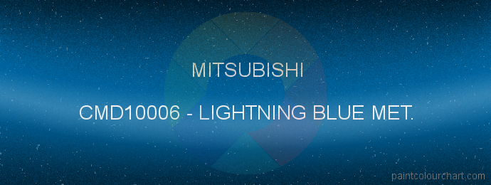 Mitsubishi paint CMD10006 Lightning Blue Met.