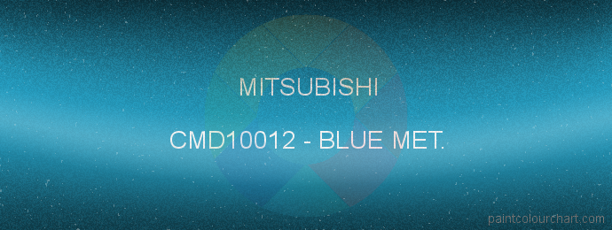 Mitsubishi paint CMD10012 Blue Met.