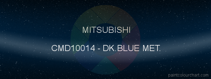 Mitsubishi paint CMD10014 Dk.blue Met.