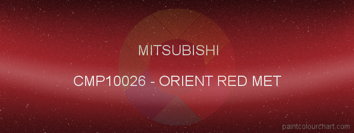 Mitsubishi paint CMP10026 Orient Red Met