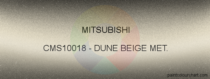 Mitsubishi paint CMS10018 Dune Beige Met.