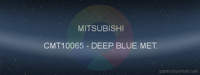 Mitsubishi paint CMT10065 Deep Blue Met.