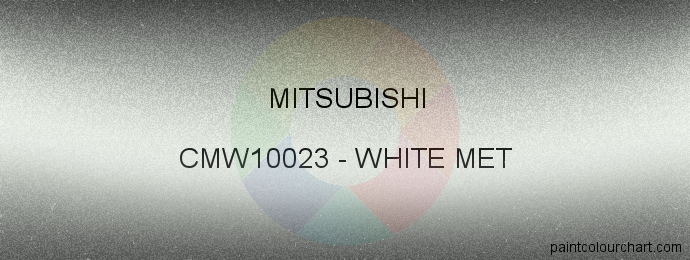 Mitsubishi paint CMW10023 White Met