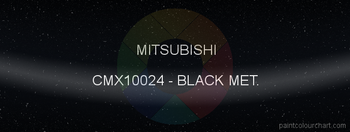 Mitsubishi paint CMX10024 Black Met.