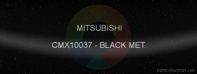 Mitsubishi paint CMX10037 Black Met.