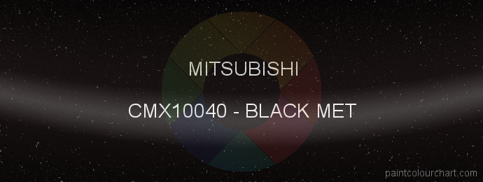Mitsubishi paint CMX10040 Black Met