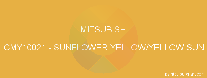 Mitsubishi paint CMY10021 Sunflower Yellow/yellow Sun