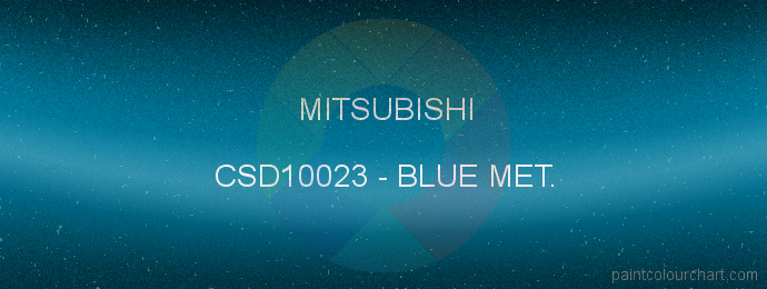 Mitsubishi paint CSD10023 Blue Met.