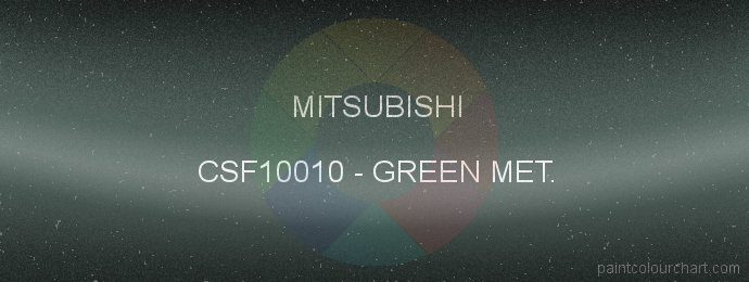 Mitsubishi paint CSF10010 Green Met.