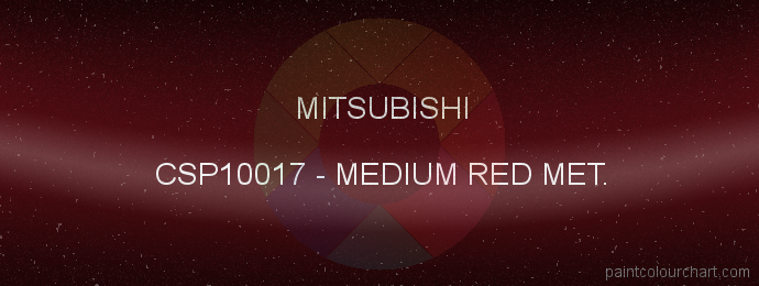 Mitsubishi paint CSP10017 Medium Red Met.