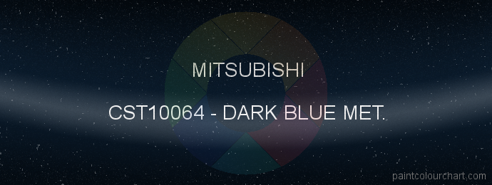 Mitsubishi paint CST10064 Dark Blue Met.
