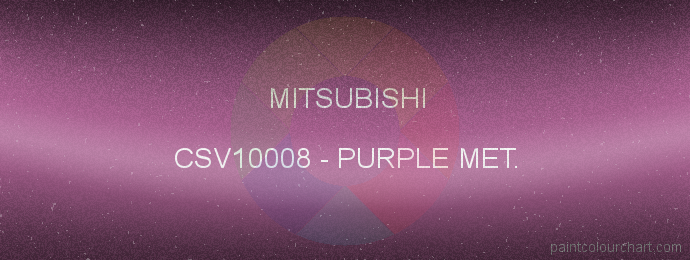 Mitsubishi paint CSV10008 Purple Met.