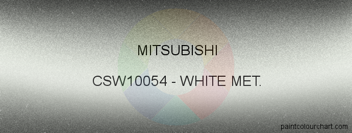 Mitsubishi paint CSW10054 White Met.