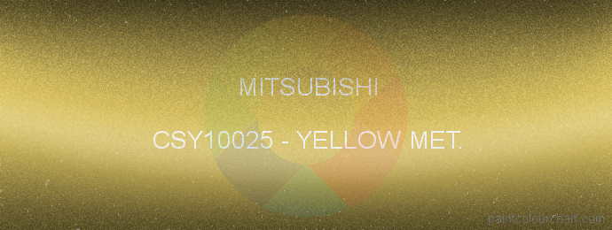 Mitsubishi paint CSY10025 Yellow Met.
