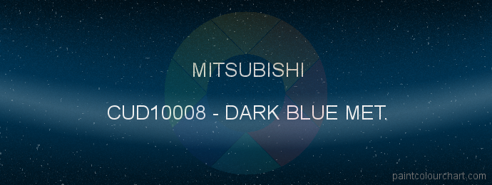 Mitsubishi paint CUD10008 Dark Blue Met.