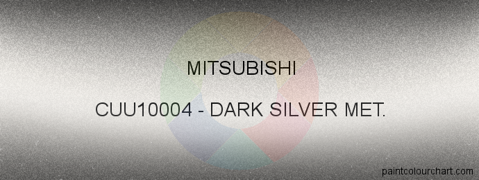 Mitsubishi paint CUU10004 Dark Silver Met.