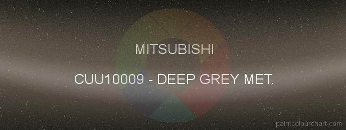 Mitsubishi paint CUU10009 Deep Grey Met.