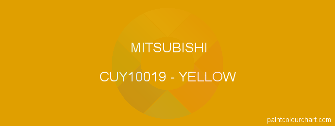 Mitsubishi paint CUY10019 Yellow