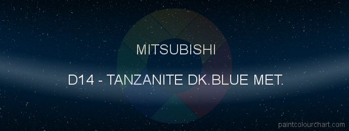 Mitsubishi paint D14 Tanzanite Dk.blue Met.