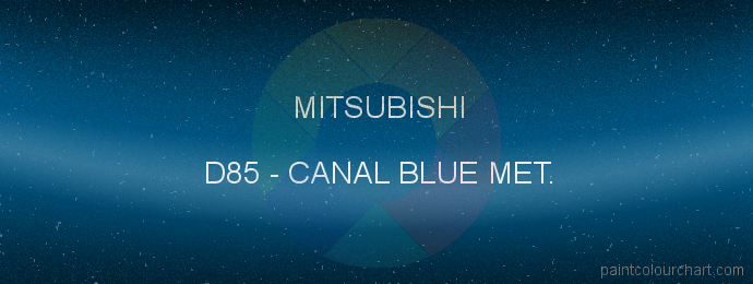 Mitsubishi paint D85 Canal Blue Met.