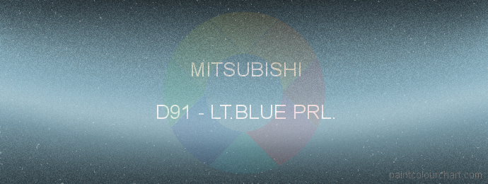 Mitsubishi paint D91 Lt.blue Prl.