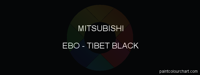 Mitsubishi paint EBO Tibet Black