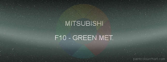 Mitsubishi paint F10 Green Met.