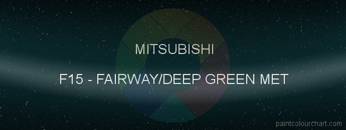 Mitsubishi paint F15 Fairway/deep Green Met