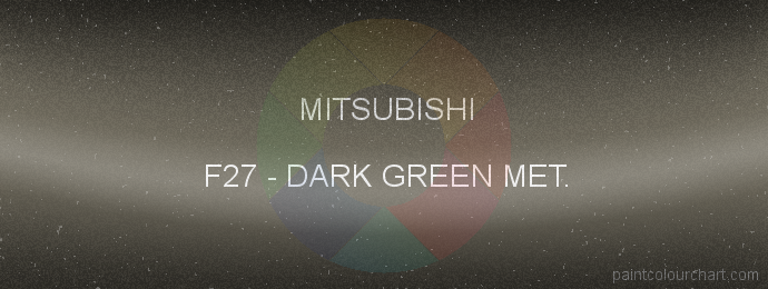 Mitsubishi paint F27 Dark Green Met.