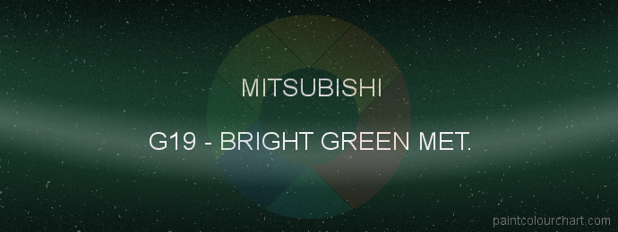 Mitsubishi paint G19 Bright Green Met.