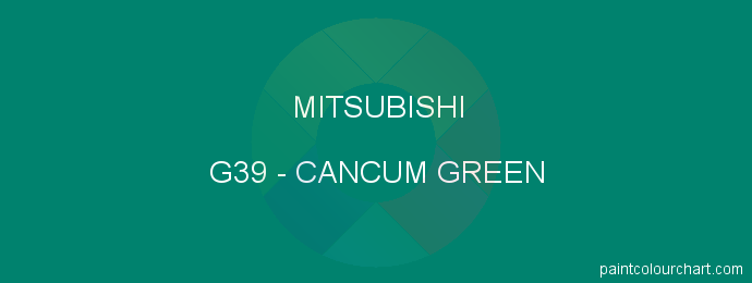 Mitsubishi paint G39 Cancum Green