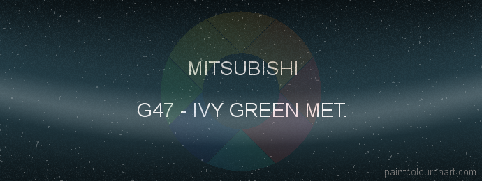 Mitsubishi paint G47 Ivy Green Met.
