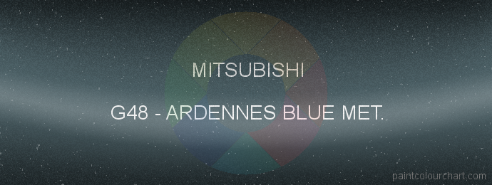 Mitsubishi paint G48 Ardennes Blue Met.