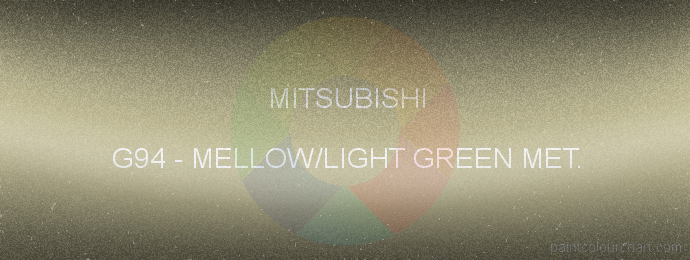 Mitsubishi paint G94 Mellow/light Green Met.