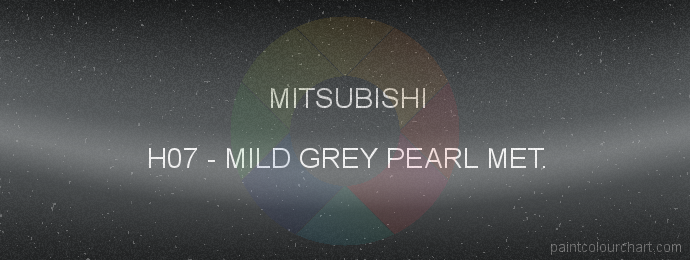Mitsubishi paint H07 Mild Grey Pearl Met.