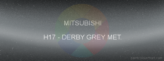 Mitsubishi paint H17 Derby Grey Met.
