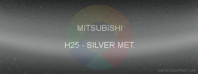 Mitsubishi paint H25 Silver Met.