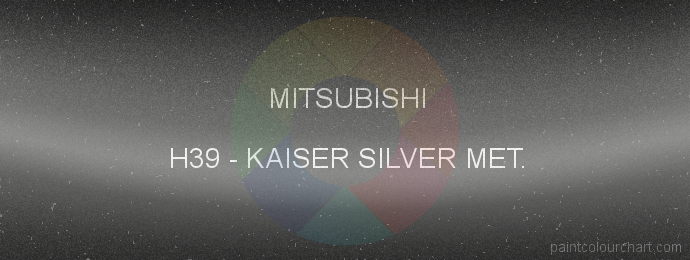 Mitsubishi paint H39 Kaiser Silver Met.