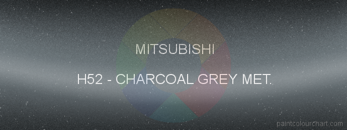 Mitsubishi paint H52 Charcoal Grey Met.