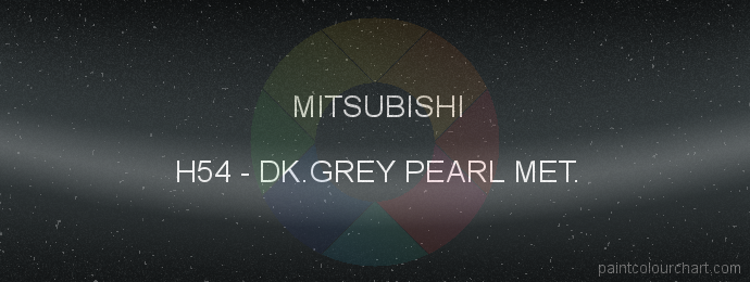 Mitsubishi paint H54 Dk.grey Pearl Met.