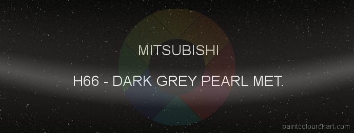 Mitsubishi paint H66 Dark Grey Pearl Met.