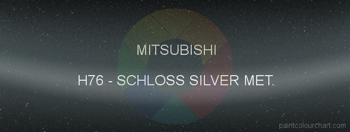 Mitsubishi paint H76 Schloss Silver Met.