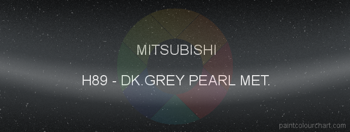 Mitsubishi paint H89 Dk.grey Pearl Met.